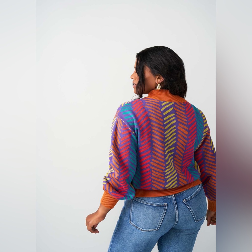 D’Iyanu’s African print crew neck sweater (Large)
